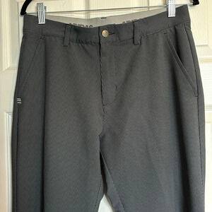 Adidas men’s gray and black pin striped golf pants size 32/32